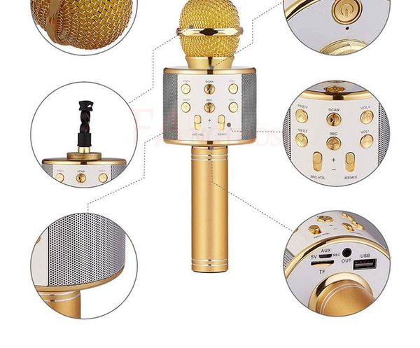 bluetooth wireless microphone ws-858 handheld karaoke mic usb ktv player bluetooth speaker record music microphones
bluetooth wireless microphone ws-858 handheld karaoke mic usb ktv player bluetooth speaker record music microphones