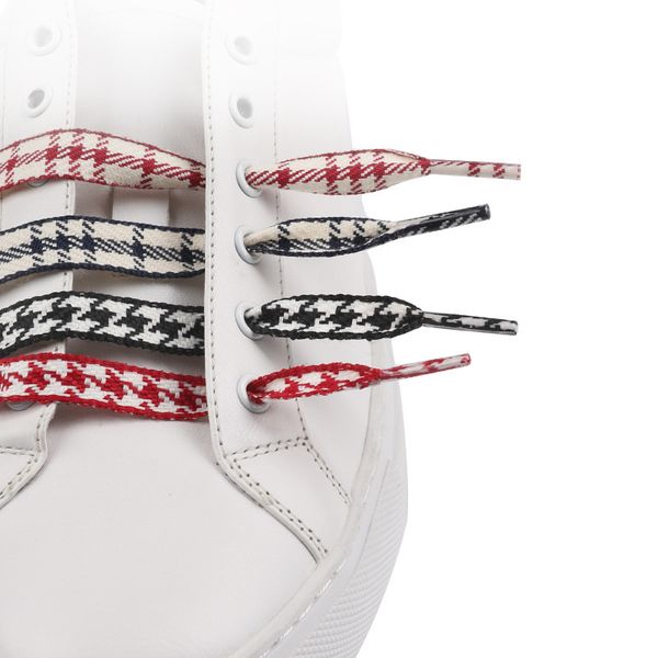1 pair flat black white grid shoe lace plaid printing checkered ribbons shoelaces polyester double side sneaker lacing, White;pink
1 pair flat black white grid shoe lace plaid printing checkered ribbons shoelaces polyester double side sneaker lacing, White;pink