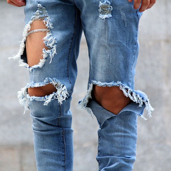 2019 high street hip-hop men's jeans ripped holes solid male trousers side zipper jeans pants hipster streetwear clothing men, Blue
2019 high street hip-hop men's jeans ripped holes solid male trousers side zipper jeans pants hipster streetwear clothing men, Blue