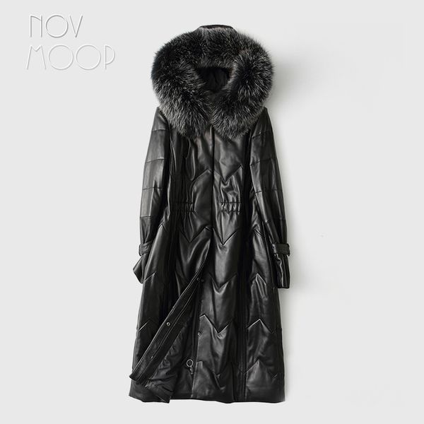 novmoop black lady jacket sheepskin genuine leather long hooded coat with fur collar jaqueta de couro kurtki damskie lt2798
novmoop black lady jacket sheepskin genuine leather long hooded coat with fur collar jaqueta de couro kurtki damskie lt2798