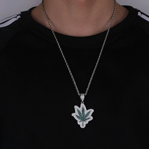 hip hop green leaf diamonds pendant necklaces for men women luxury plant leaves pendants platinum plated copper zircons necklace lover gifts, Silver
hip hop green leaf diamonds pendant necklaces for men women luxury plant leaves pendants platinum plated copper zircons necklace lover gifts, Silver