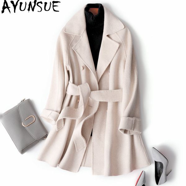 ayunsue spring autumn wool coat women korean wool jacket double breasted coat female overcoat manteau femme 2020 1208 kj3904, Black
ayunsue spring autumn wool coat women korean wool jacket double breasted coat female overcoat manteau femme 2020 1208 kj3904, Black
