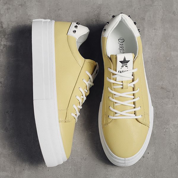 men's shoes increase in spring small white shoes make everything fashionable leisure thick-soled men's white board, Black
men's shoes increase in spring small white shoes make everything fashionable leisure thick-soled men's white board, Black