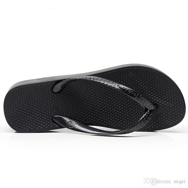 women's summer pure color slippers with heels 3-5 cm high fashion thick bottom non-slip clip foot splint beach flip-flops women size 36, Black
women's summer pure color slippers with heels 3-5 cm high fashion thick bottom non-slip clip foot splint beach flip-flops women size 36, Black