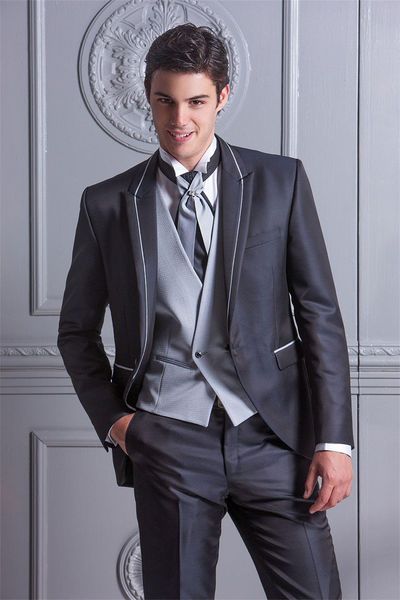 groom tuxedos groomsmen peak lapel dark grey custom made men suits wedding/prom/dinner man blazer ( jacket+pants+vest+tie ) m1396, Black;gray
groom tuxedos groomsmen peak lapel dark grey custom made men suits wedding/prom/dinner man blazer ( jacket+pants+vest+tie ) m1396, Black;gray