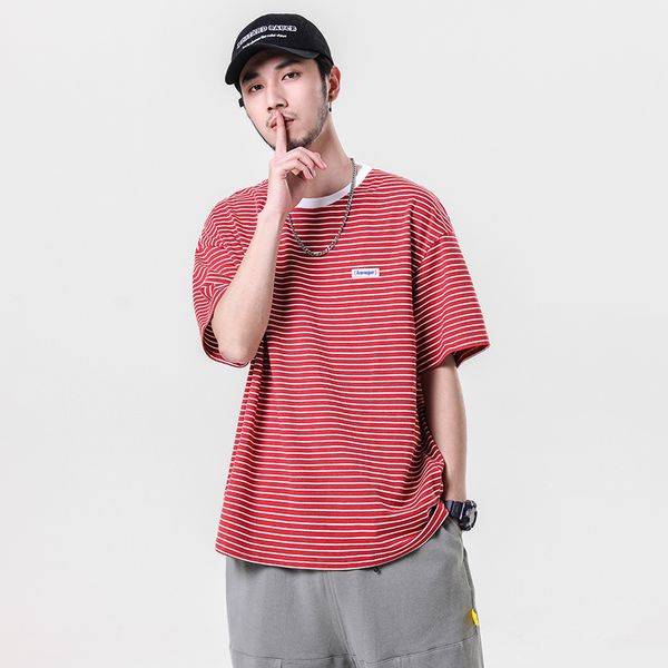 men fashion stripe short sleeve casual cotton t shirt male streetwear hip hop japan harajuku loose tees shirts couple tshirt, White;black
men fashion stripe short sleeve casual cotton t shirt male streetwear hip hop japan harajuku loose tees shirts couple tshirt, White;black