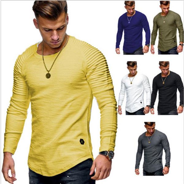 mens raglan sleeves folds tshirt long sleeve slim casual autumn tees shirt material stretch clothes, White;black
mens raglan sleeves folds tshirt long sleeve slim casual autumn tees shirt material stretch clothes, White;black