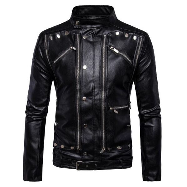 men's leather & faux mens jacket winter vintage punk male coat black slim stand collar fashion plus size 5xl veste cuir homme outwear
men's leather & faux mens jacket winter vintage punk male coat black slim stand collar fashion plus size 5xl veste cuir homme outwear