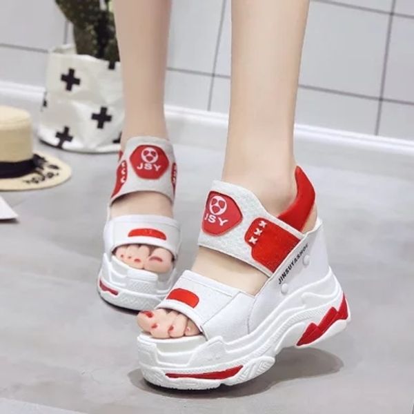 ndals female summer 2018 new women's shoes super high heel platform shoes wild wedge with open toe sand, Black
ndals female summer 2018 new women's shoes super high heel platform shoes wild wedge with open toe sand, Black
