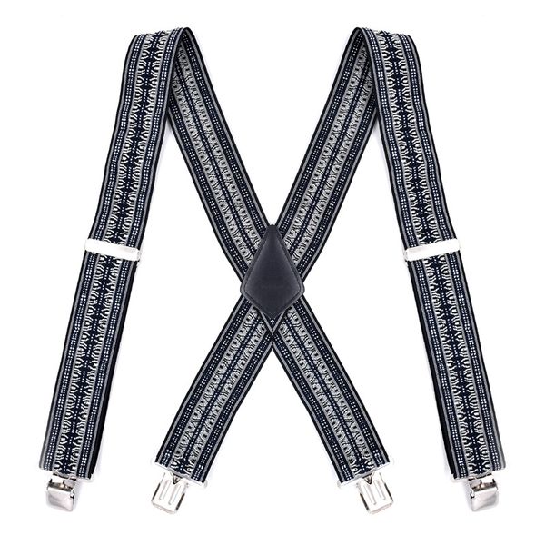 5 * 120cm brand casual simple big men 4 clips gray striped belt 5 cm elastic tightening belt clip suspenders, Black;white
5 * 120cm brand casual simple big men 4 clips gray striped belt 5 cm elastic tightening belt clip suspenders, Black;white