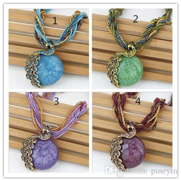 brand new bohemian strings necklaces retro ethnic style creative peacock pendant necklace jewelry model no. ne897, Black
brand new bohemian strings necklaces retro ethnic style creative peacock pendant necklace jewelry model no. ne897, Black