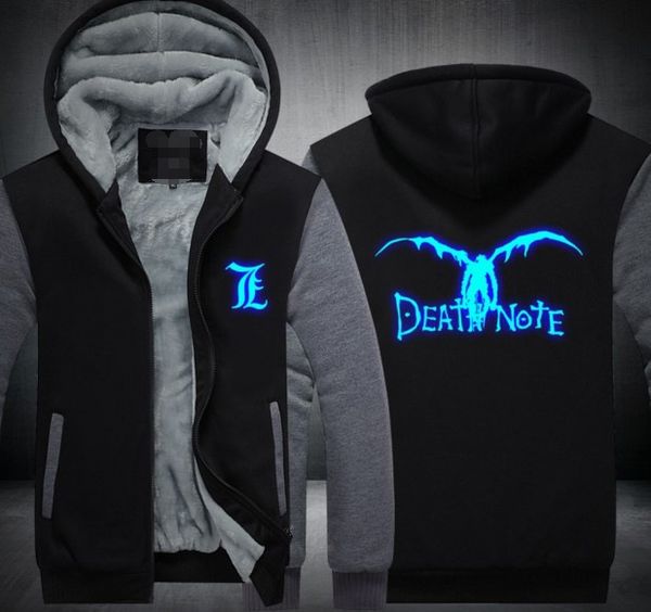 4 colors us size s-5xl women/men death note print thicken hoodies winter woolen zipper coat casual velvet jacket, Black
4 colors us size s-5xl women/men death note print thicken hoodies winter woolen zipper coat casual velvet jacket, Black