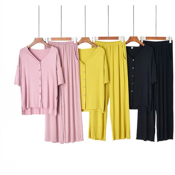 modal pajamas homewear suit intimate lingerie 2pcs long sleeve &pant apring new sleepwear soft nightwear women home clothing, Black;red
modal pajamas homewear suit intimate lingerie 2pcs long sleeve &pant apring new sleepwear soft nightwear women home clothing, Black;red