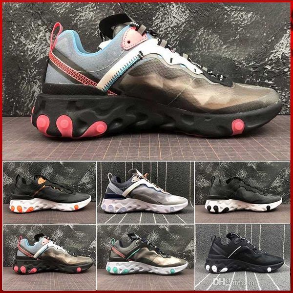 react element undercover running shoes sail light bone blue chill solar anthracite black designer sports sneakers size 36-45