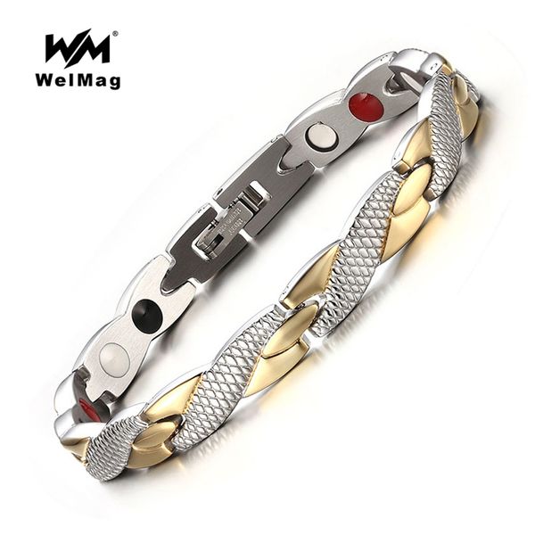 welmag lovers' fashion health magnetic bracelet bangles fir energy bio wristband high power therapy stainless steel jewelry, Black
welmag lovers' fashion health magnetic bracelet bangles fir energy bio wristband high power therapy stainless steel jewelry, Black