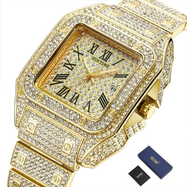 cool gold square men watch hip hop luxury diamond iced out watch men calendar business quartz wristwatch erkek kol saati relojes, Slivery;brown
cool gold square men watch hip hop luxury diamond iced out watch men calendar business quartz wristwatch erkek kol saati relojes, Slivery;brown