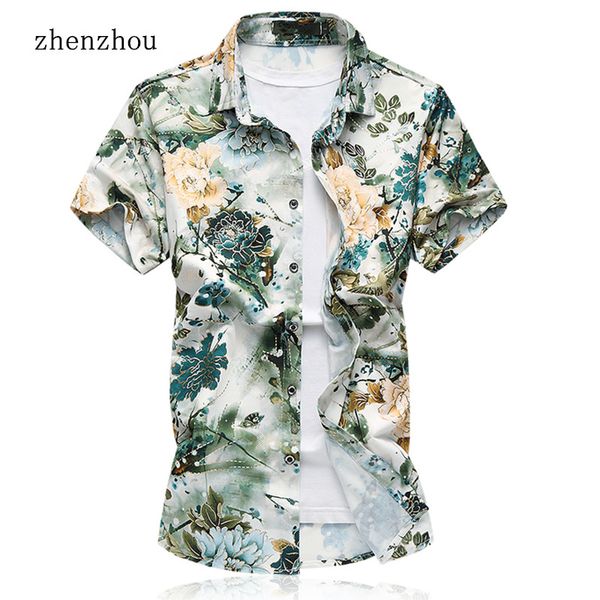 zhenzhou short sleeve mens shirts floral plus size - 7xl 2019 male clothes brand men casual shirts men's short sleeve, White;black
zhenzhou short sleeve mens shirts floral plus size - 7xl 2019 male clothes brand men casual shirts men's short sleeve, White;black