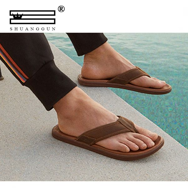 summer men's leather flip flops comfortable beach sandals men's eva sole slippers casual shoes, Black
summer men's leather flip flops comfortable beach sandals men's eva sole slippers casual shoes, Black