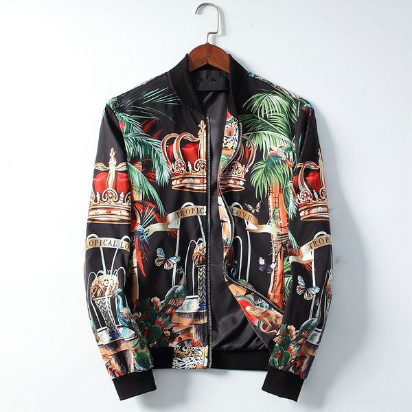 3d printed jacket 2019 autumn new fashion wild jacket panoramic crown pattern baseball collar thin jacket men size m-3xl, Black;brown
3d printed jacket 2019 autumn new fashion wild jacket panoramic crown pattern baseball collar thin jacket men size m-3xl, Black;brown