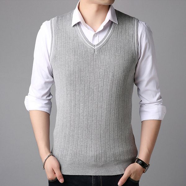 new men's knit vest fashion casual v-neck casual vest sleeveless knit autumn sweater 561, Black;white
new men's knit vest fashion casual v-neck casual vest sleeveless knit autumn sweater 561, Black;white