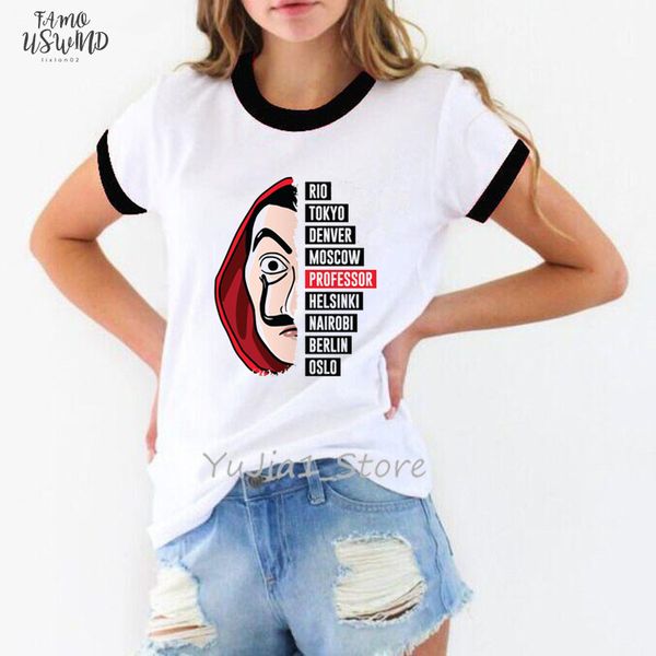 funny t shirt women clothes 2020 la casa de papel tshirt femme money heist tv female t shirt house of, White
funny t shirt women clothes 2020 la casa de papel tshirt femme money heist tv female t shirt house of, White