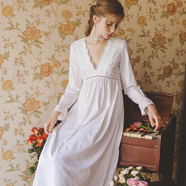 женщины nightgown хлопок женщина осень с длинным рукавом v шеи nightgown пижамы платья ночные сорочки white ночное vintage ins fashio, Black;red
женщины nightgown хлопок женщина осень с длинным рукавом v шеи nightgown пижамы платья ночные сорочки white ночное vintage ins fashio, Black;red