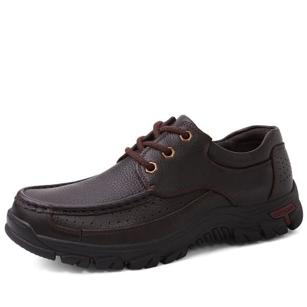genuine leather shoes men footwear non-slip thick sole fashion men's casual shoes male cowhide loafers %7370, Black
genuine leather shoes men footwear non-slip thick sole fashion men's casual shoes male cowhide loafers %7370, Black