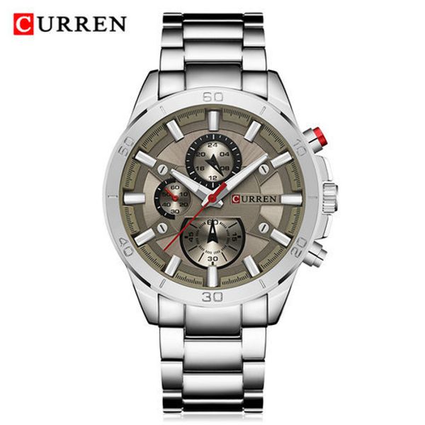 2019 men's watch clock male sports watches men steel business quartz wrist watch casual relogio masculino saat, Slivery;brown
2019 men's watch clock male sports watches men steel business quartz wrist watch casual relogio masculino saat, Slivery;brown
