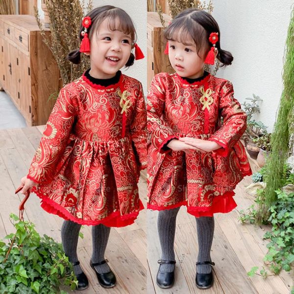 2020 girl dance costume kid chinese ethnic new year celebration fairy dress infant party yangko stage baby clothing thick cotton, Black;red
2020 girl dance costume kid chinese ethnic new year celebration fairy dress infant party yangko stage baby clothing thick cotton, Black;red