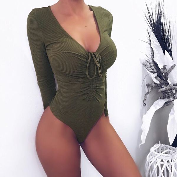 hirigin 2019 womens long sleeve stretch bodysuit ladies leotard lace up bodysuit, Black;white
hirigin 2019 womens long sleeve stretch bodysuit ladies leotard lace up bodysuit, Black;white