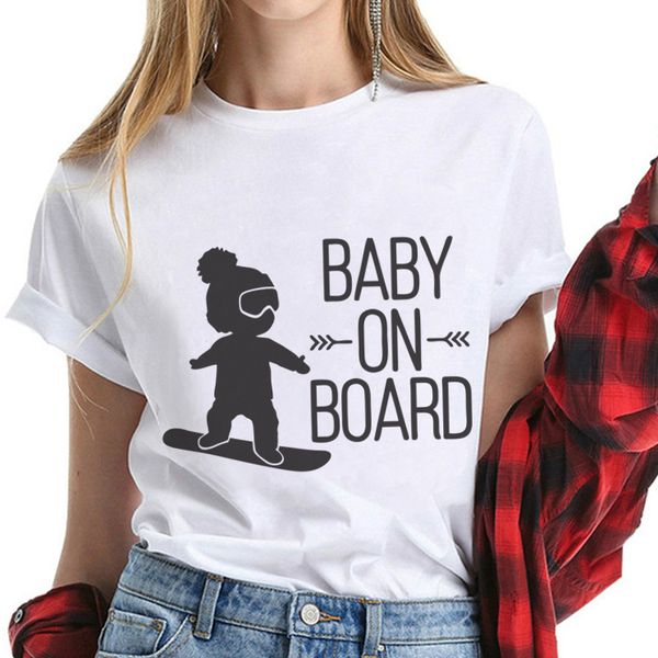 baby on board summer foreign trade t-shirt female amazon style shirt 2020 new american t-shirt, White
baby on board summer foreign trade t-shirt female amazon style shirt 2020 new american t-shirt, White