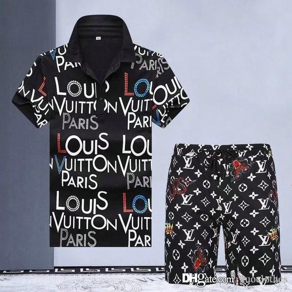 summer mens 2020 luxury designer clothes printed slim cool short sleeves t-shirt with joggers pants casual suit men tracksuit ensemble, Gray
summer mens 2020 luxury designer clothes printed slim cool short sleeves t-shirt with joggers pants casual suit men tracksuit ensemble, Gray