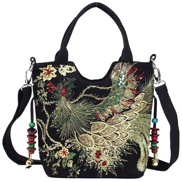 women's embroidered shoulder bag vintage peacock pattern embroidered tote bag women's messenger tote
women's embroidered shoulder bag vintage peacock pattern embroidered tote bag women's messenger tote