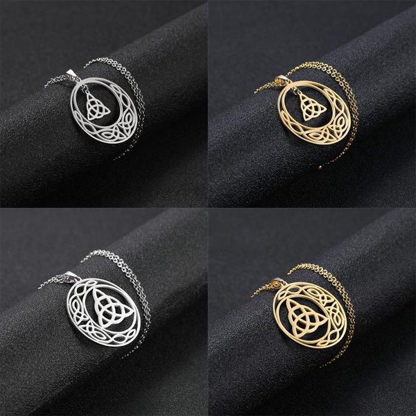 my shape 316l stainless steel necklace gothic irish knot silvery/golden necklaces women pendent jewelry gift for men/female, Silver
my shape 316l stainless steel necklace gothic irish knot silvery/golden necklaces women pendent jewelry gift for men/female, Silver