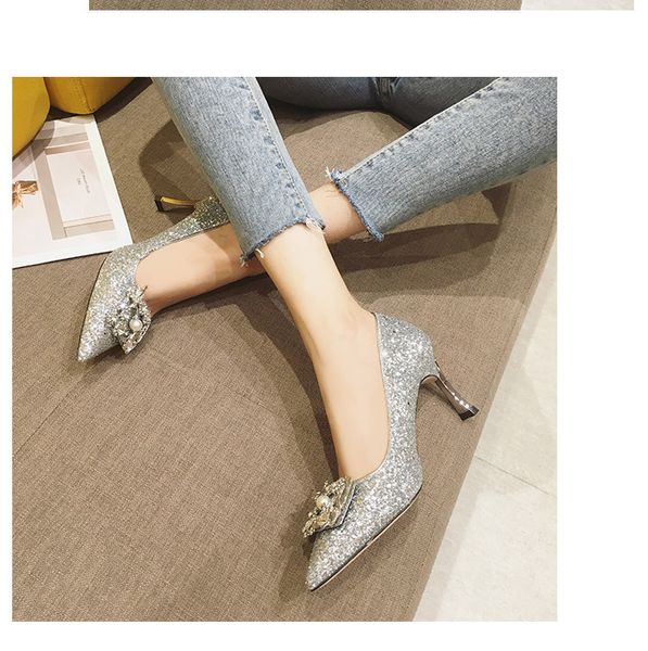3117 wedding shoes womens 2019 spring pointy sequin wedding dress bridesmaid single shoes crystal bridal stiletto high heels, Black
3117 wedding shoes womens 2019 spring pointy sequin wedding dress bridesmaid single shoes crystal bridal stiletto high heels, Black