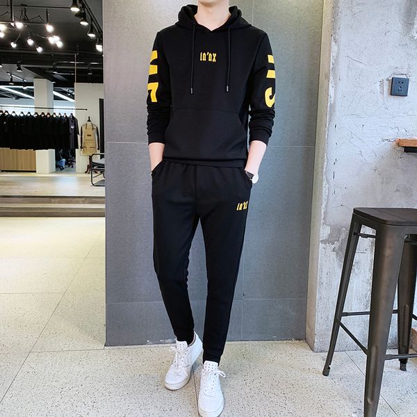 spring and autumn sweater suit male korean version of the trend of self-cultivation two-piece social spirit guy casual wear men clothing set, Gray
spring and autumn sweater suit male korean version of the trend of self-cultivation two-piece social spirit guy casual wear men clothing set, Gray