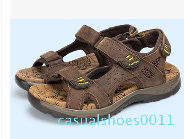 2017 summer the men's faashion sandals genuine leather flat shoes slippers beach walking casual mens shoessmileseller 11c, Black
2017 summer the men's faashion sandals genuine leather flat shoes slippers beach walking casual mens shoessmileseller 11c, Black