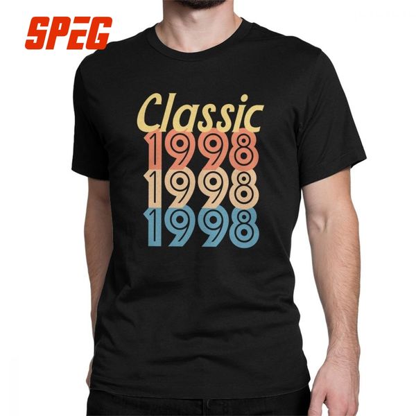 1998 vintage retro t-shirt for men 21st birthday gifts novelty cotton tee 21 years old t shirts classic plus size clothing, White;black
1998 vintage retro t-shirt for men 21st birthday gifts novelty cotton tee 21 years old t shirts classic plus size clothing, White;black