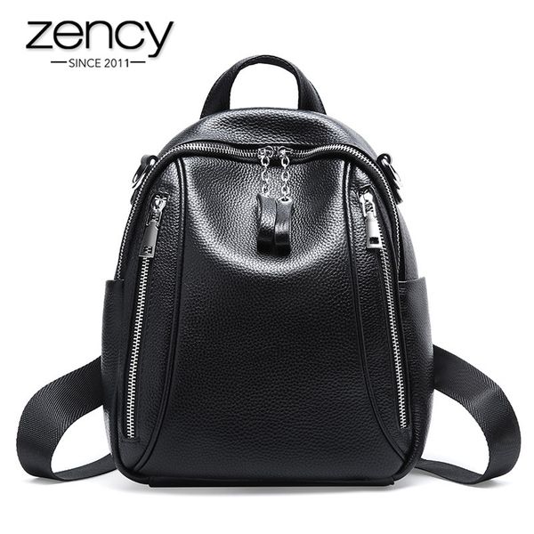 zency 100% натуральная кожа мягкая кожа мода женщины рюкзак больше карманов на молнии повседневная повседневная дорожная сумка черный школьн
zency 100% натуральная кожа мягкая кожа мода женщины рюкзак больше карманов на молнии повседневная повседневная дорожная сумка черный школьн