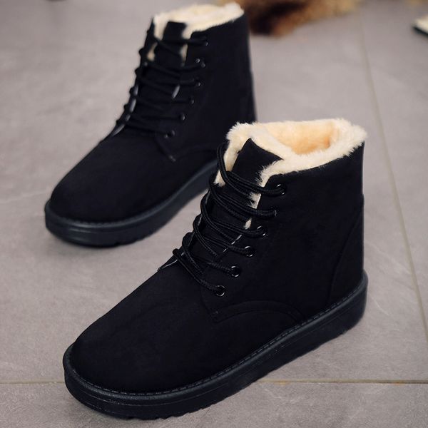 brand women's shoes woman flat boots boots-women lace up round toe booties ladies australia winter footwear fashion low 2019, Black
brand women's shoes woman flat boots boots-women lace up round toe booties ladies australia winter footwear fashion low 2019, Black