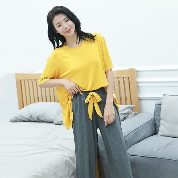 sovelosa modal pajamas sets for women nightwear short-sleeved trousers loose two-piece home wear suit korean woman clothes, Black;red
sovelosa modal pajamas sets for women nightwear short-sleeved trousers loose two-piece home wear suit korean woman clothes, Black;red