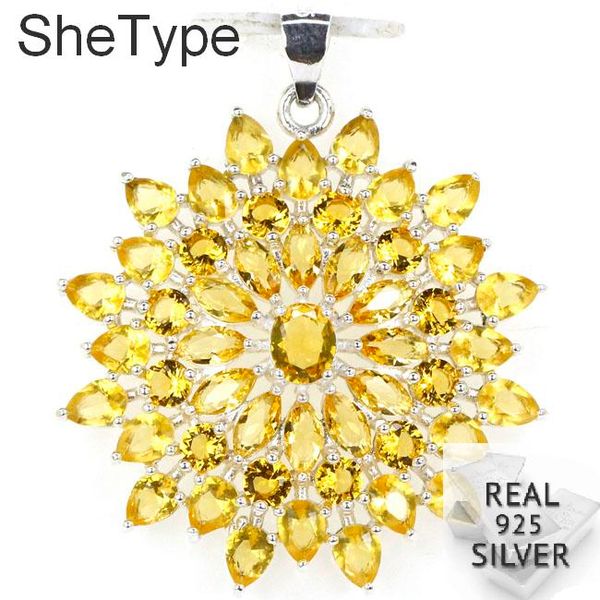 37x32mm 4.9g big golden citrine london blue z woman's real 925 solid sterling silver pendant
37x32mm 4.9g big golden citrine london blue z woman's real 925 solid sterling silver pendant