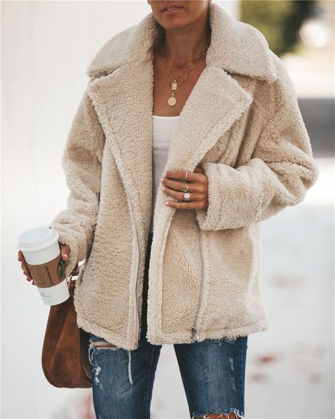 2019 explosions autumn and winter fashion zipper pocket long-sleeved blouse plush jacket, Black
2019 explosions autumn and winter fashion zipper pocket long-sleeved blouse plush jacket, Black
