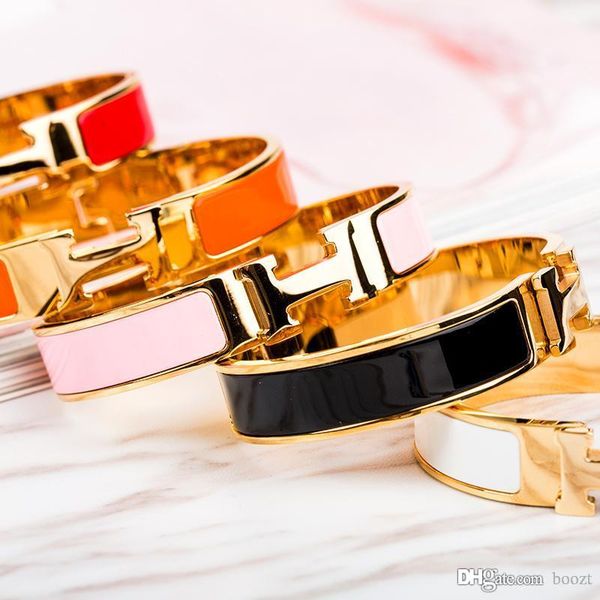 12mm luxury cuff bracelets&bangles wristband enamel bracelet h letter gold buckle bracelets for women, Black
12mm luxury cuff bracelets&bangles wristband enamel bracelet h letter gold buckle bracelets for women, Black