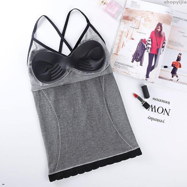summer waistcoat camisole women female sleeveless fitness vest for ladies fashion knitted padded bra tank top, White
summer waistcoat camisole women female sleeveless fitness vest for ladies fashion knitted padded bra tank top, White
