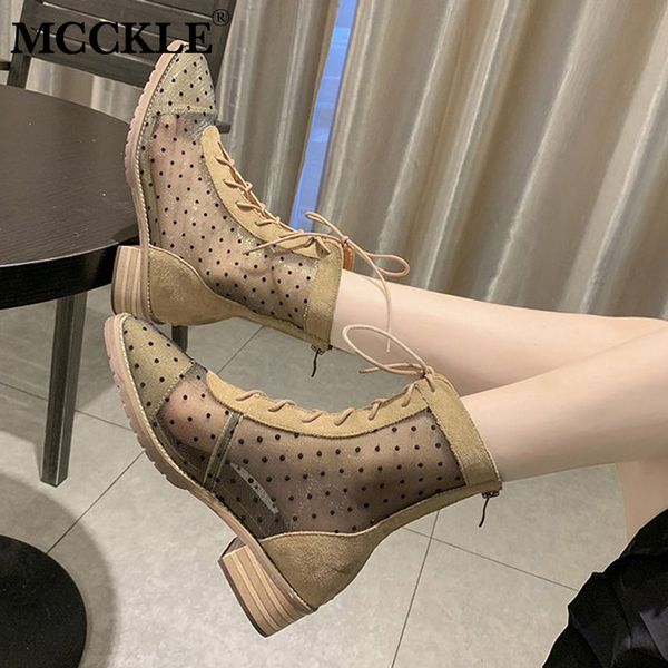 mcckle mesh polka dot shoes women cross tie mid calf boots square toe lace up low heels ladies botas fashion new autumn casual, Black
mcckle mesh polka dot shoes women cross tie mid calf boots square toe lace up low heels ladies botas fashion new autumn casual, Black