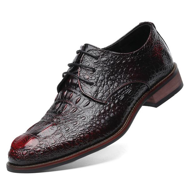 dress shoes men's genuine leather crocodile classic business casual shoes fashion handmade dress flats shoes oxfords, Black
dress shoes men's genuine leather crocodile classic business casual shoes fashion handmade dress flats shoes oxfords, Black