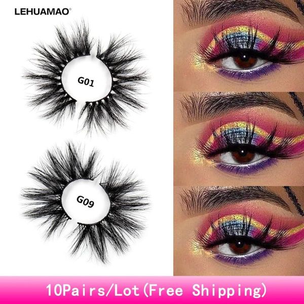 lehuamao 10 pairs/lot makeup eyelashes 25mm 5d mink eyelashes fluffy natural long lashes cruelty false eyelash dramatic eye
lehuamao 10 pairs/lot makeup eyelashes 25mm 5d mink eyelashes fluffy natural long lashes cruelty false eyelash dramatic eye