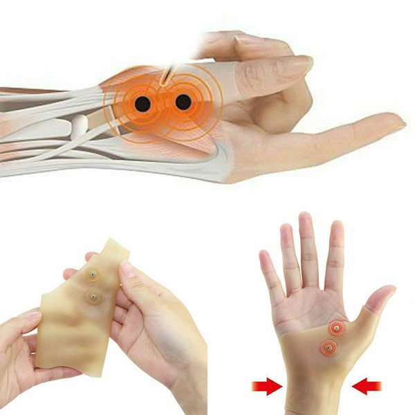 1pc Magnetic Therapy Thumb Support Massage Corrector Wrist Gloves For Men Women Health Wrist Glove Braces