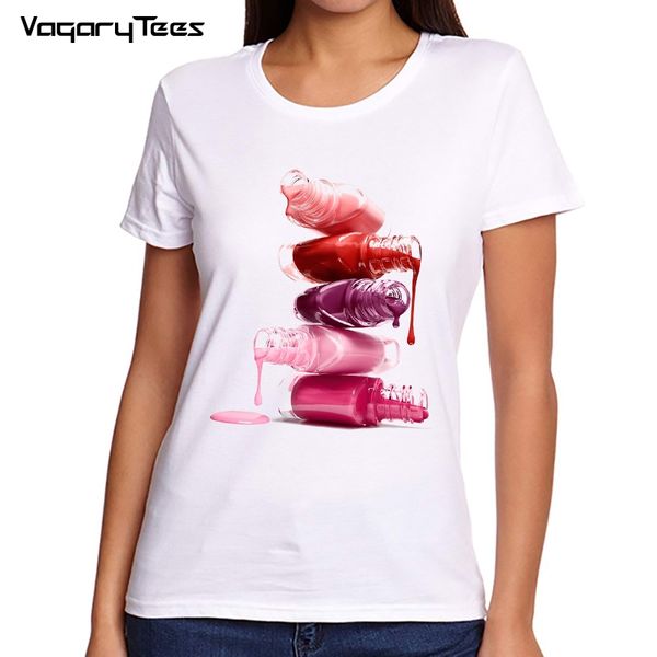 vagarytees watercolor red pink nail polish tshirt women clothes summer tee shirt femme vogue funny t shirts camiseta mujer, White
vagarytees watercolor red pink nail polish tshirt women clothes summer tee shirt femme vogue funny t shirts camiseta mujer, White